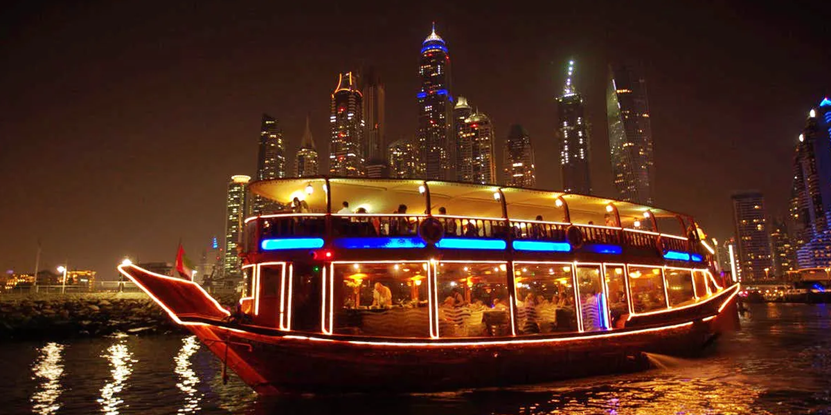 Night Cruise On The Dubai Creek